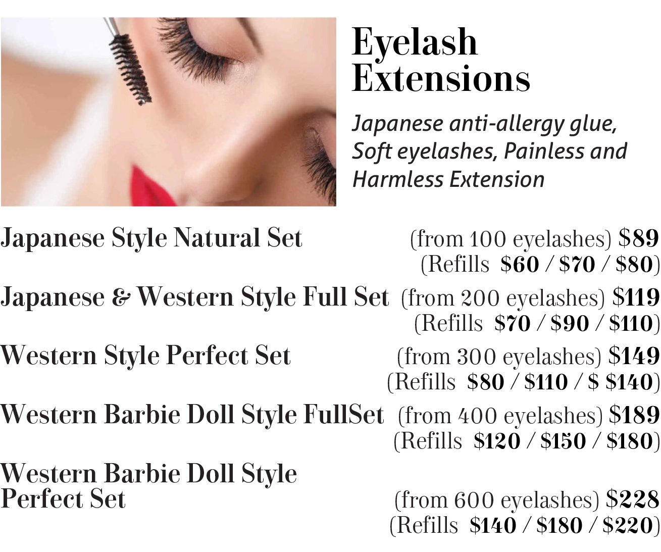 Erin Cosmetic Beauty SPA services